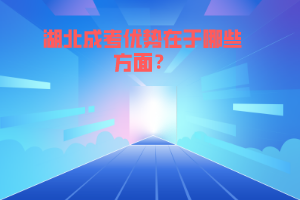 湖北成考優(yōu)勢(shì)在于哪些方面