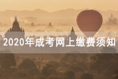 中南財大成人高考報名費用