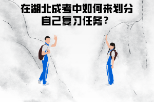 在湖北成考中如何來劃分自己復習任務？階段性目標怎么分？