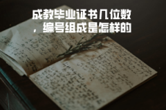 武漢理工大學成教畢業(yè)證書幾位數(shù)，編號組成是怎樣的