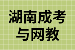湖南成考與網(wǎng)教之間有哪些差異？