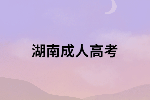 沒有高考畢業(yè)證還可以參加湖南成考嗎？