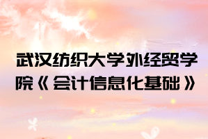 2021年武漢紡織大學(xué)外經(jīng)貿(mào)學(xué)院普通專升本《會計(jì)信息化基礎(chǔ)》考試大綱
