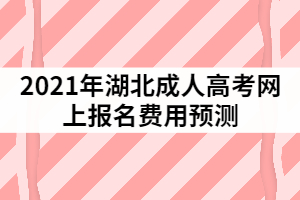 2021年湖北成人高考網(wǎng)上報(bào)名費(fèi)用預(yù)測