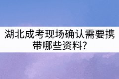 湖北經(jīng)濟學(xué)院成考現(xiàn)場確認需要攜帶哪些資料?