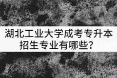 湖北工業(yè)大學(xué)成考專升本招生專業(yè)有哪些？該怎么選？