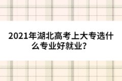 2021年湖北高考上大專(zhuān)選什么專(zhuān)業(yè)好就業(yè)？