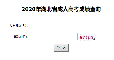 湖北民族大學成考成績查詢網址入口