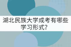 湖北民族大學(xué)成考有哪些學(xué)習(xí)形式？