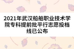 2021年武漢船舶職業(yè)技術學院?？铺崆芭叫兄驹竿稒n線已公布