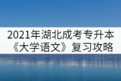 2021年湖北成人高考專升本《大學(xué)語(yǔ)文》復(fù)習(xí)攻略(四)