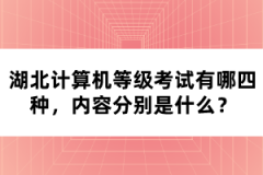 湖北計(jì)算機(jī)等級考試有哪四種，內(nèi)容分別是什么？