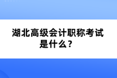 湖北高級會計職稱考試是什么？