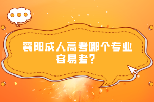 襄陽成人高考哪個專業(yè)容易考？
