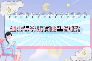 湖北專升本有哪些學(xué)校？