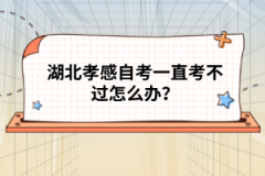 湖北孝感自考一直考不過(guò)怎么辦？