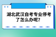 湖北武漢自考專業(yè)?？剂嗽趺崔k呢？