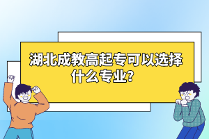 湖北成教高起?？梢赃x擇什么專業(yè)？
