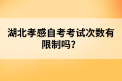 湖北孝感自考考試次數(shù)有限制嗎？