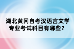 湖北黃岡自考漢語言文學專業(yè)考試科目有哪些？