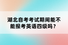 湖北武漢自考考試期間能不能報考英語四級嗎？